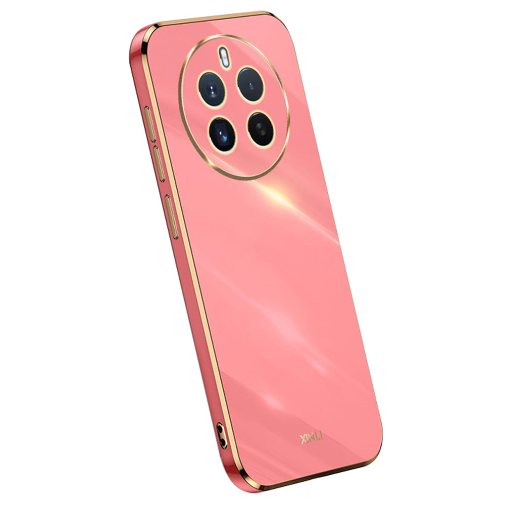 XINLI For Realme 12+ 5G / Narzo 70 Pro 5G Case Bump Proof TPU Electroplated Phone Protector