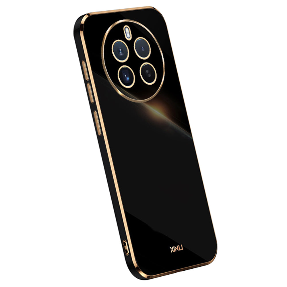 XINLI For Realme 12+ 5G / Narzo 70 Pro 5G Case Bump Proof TPU Electroplated Phone Protector