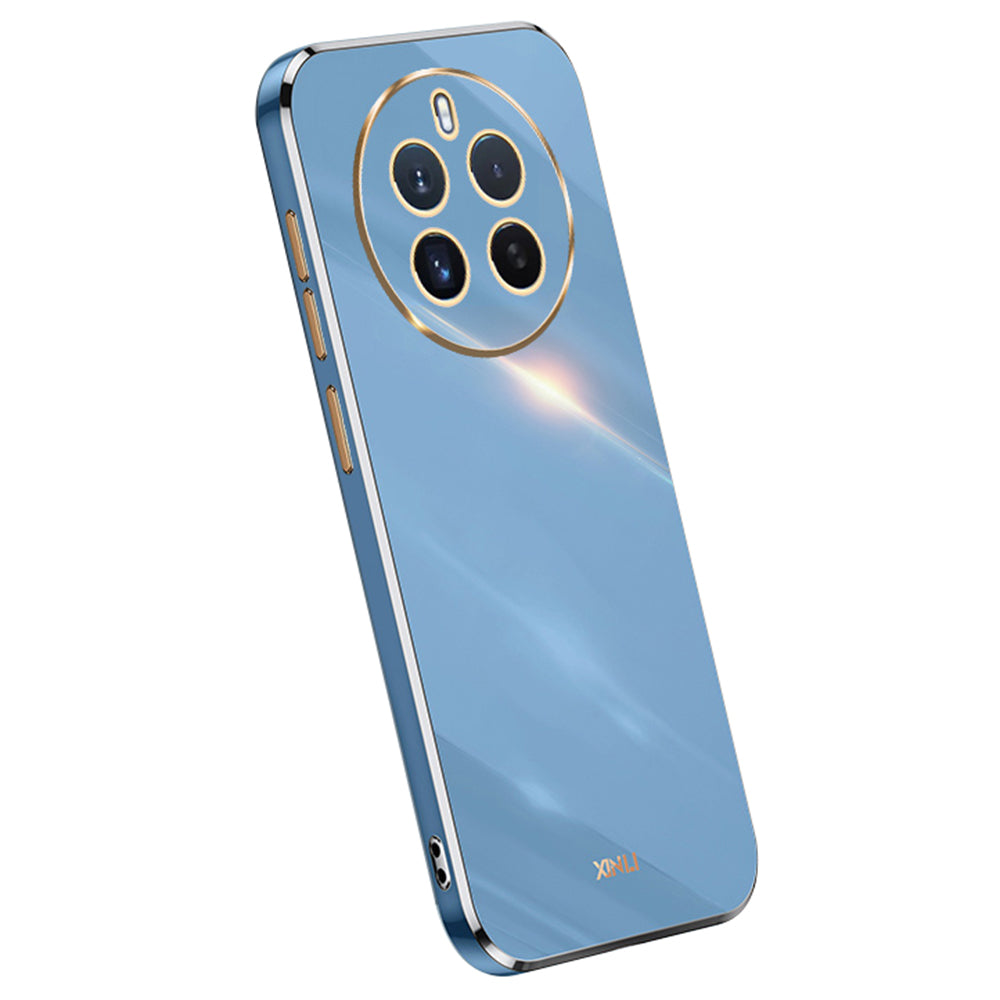 XINLI For Realme 12+ 5G / Narzo 70 Pro 5G Case Bump Proof TPU Electroplated Phone Protector