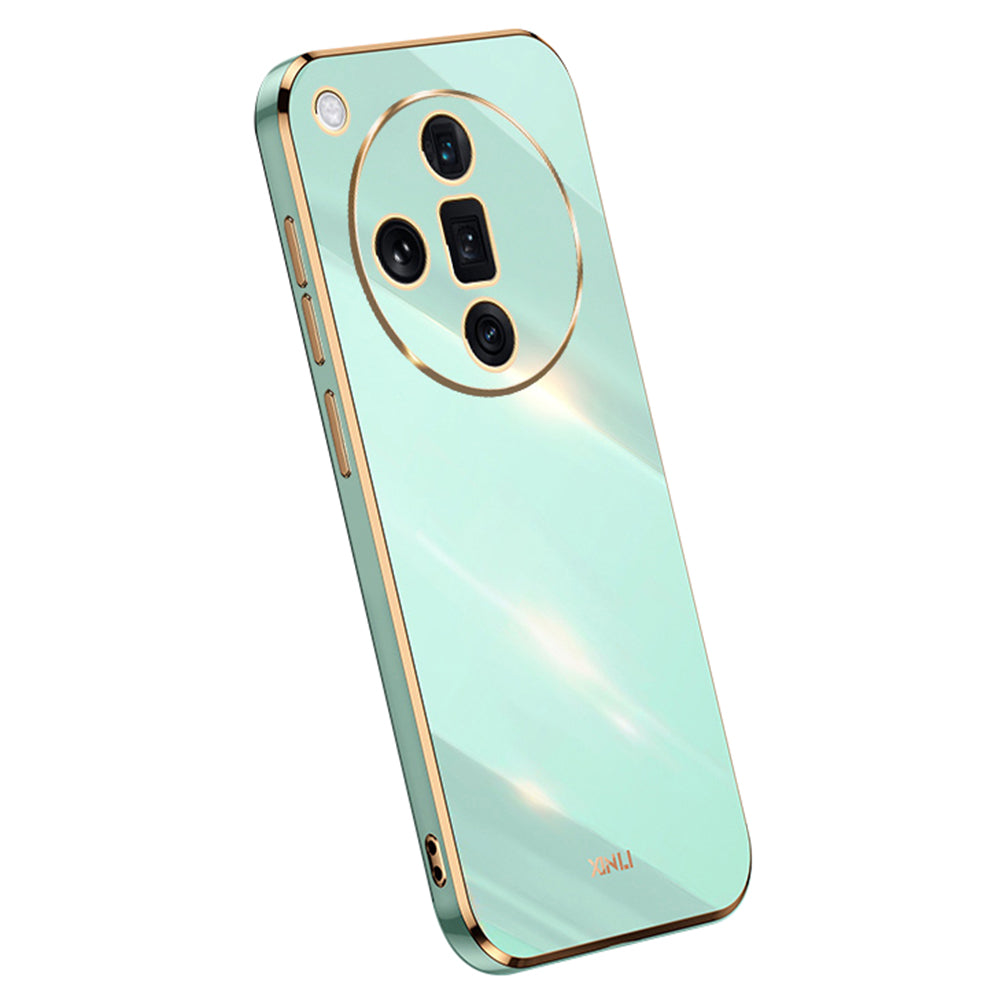 XINLI For Oppo Find X7 5G Case Electroplating Soft TPU Back Phone Cover