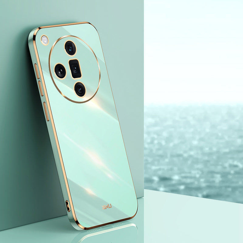 XINLI For Oppo Find X7 5G Case Electroplating Soft TPU Back Phone Cover
