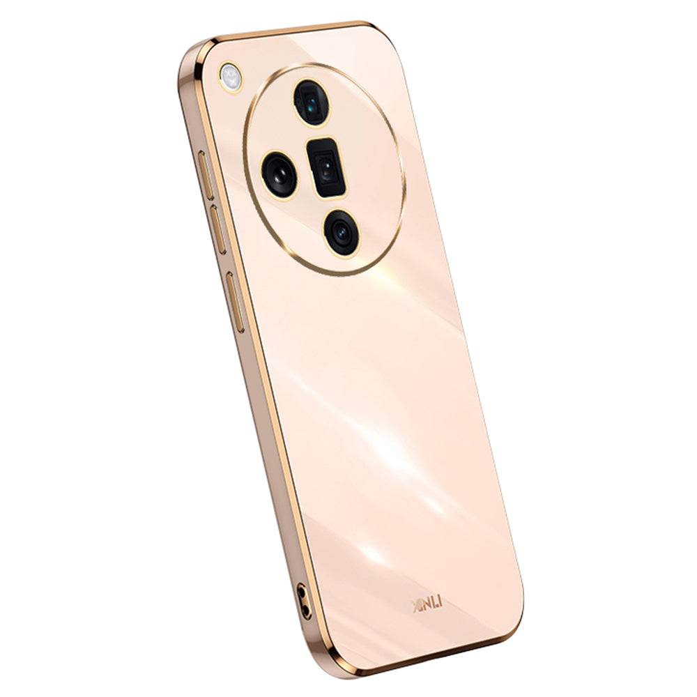 XINLI For Oppo Find X7 5G Case Electroplating Soft TPU Back Phone Cover