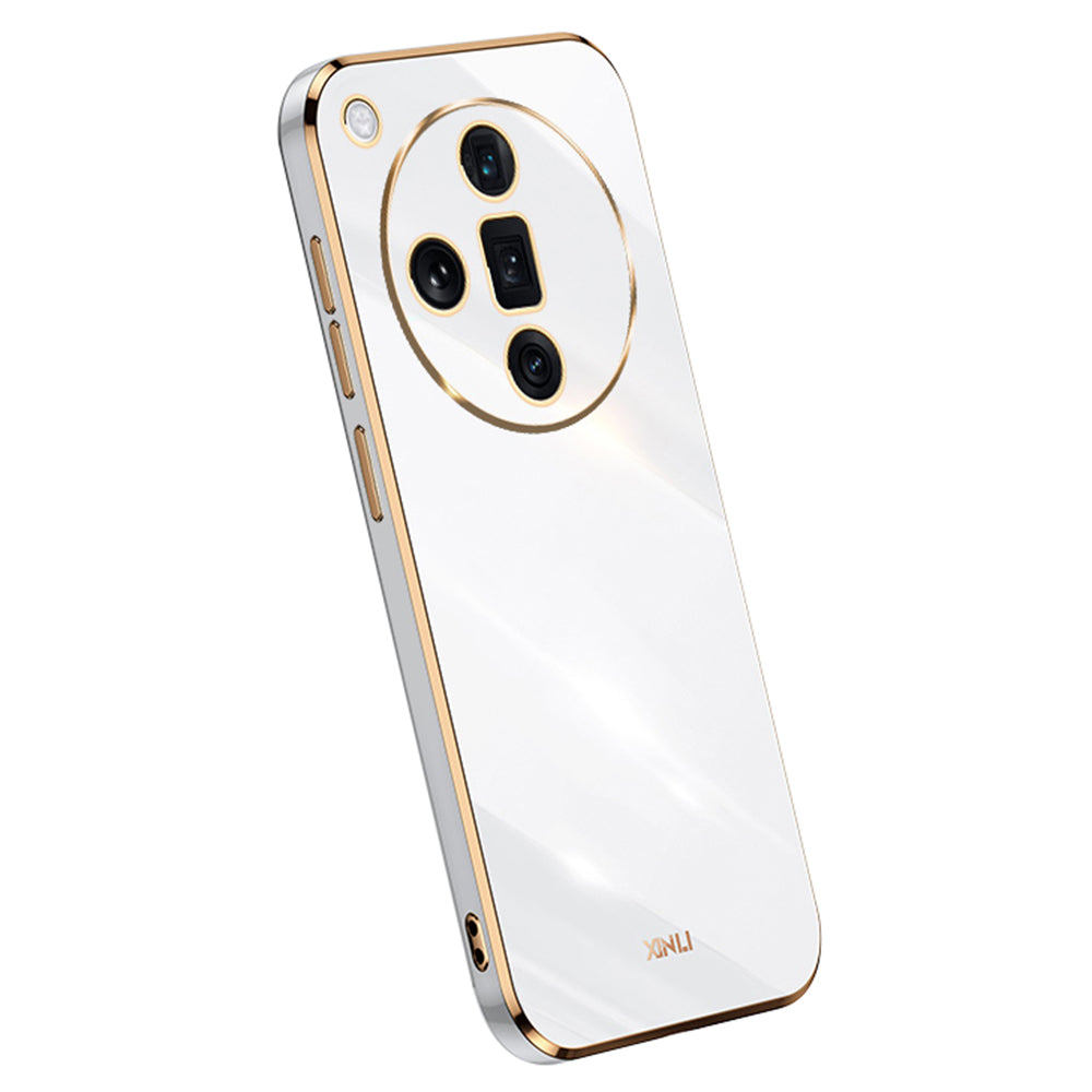 XINLI For Oppo Find X7 5G Case Electroplating Soft TPU Back Phone Cover
