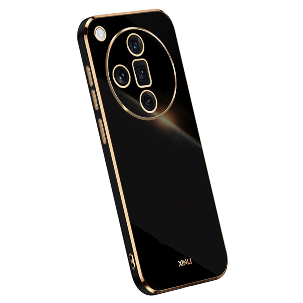 XINLI For Oppo Find X7 5G Case Electroplating Soft TPU Back Phone Cover