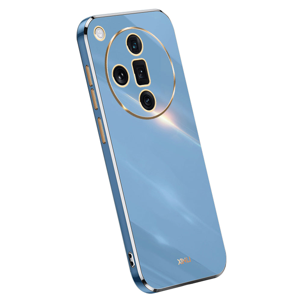 XINLI For Oppo Find X7 5G Case Electroplating Soft TPU Back Phone Cover