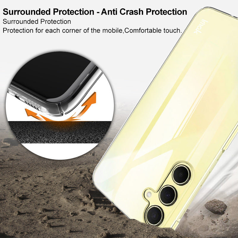 IMAK Crystal Case II Pro for Samsung Galaxy A55 5G Clear Case Anti-Scratch PC Hard Phone Cover