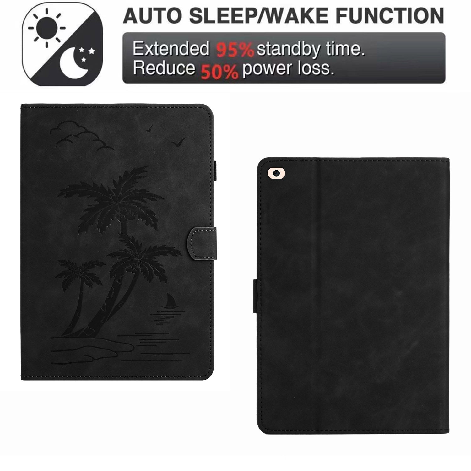 For iPad Air (2013) / Air 2 / iPad 9.7-inch (2017) / (2018) Case Card Slots Stand Leather Tablet Cover