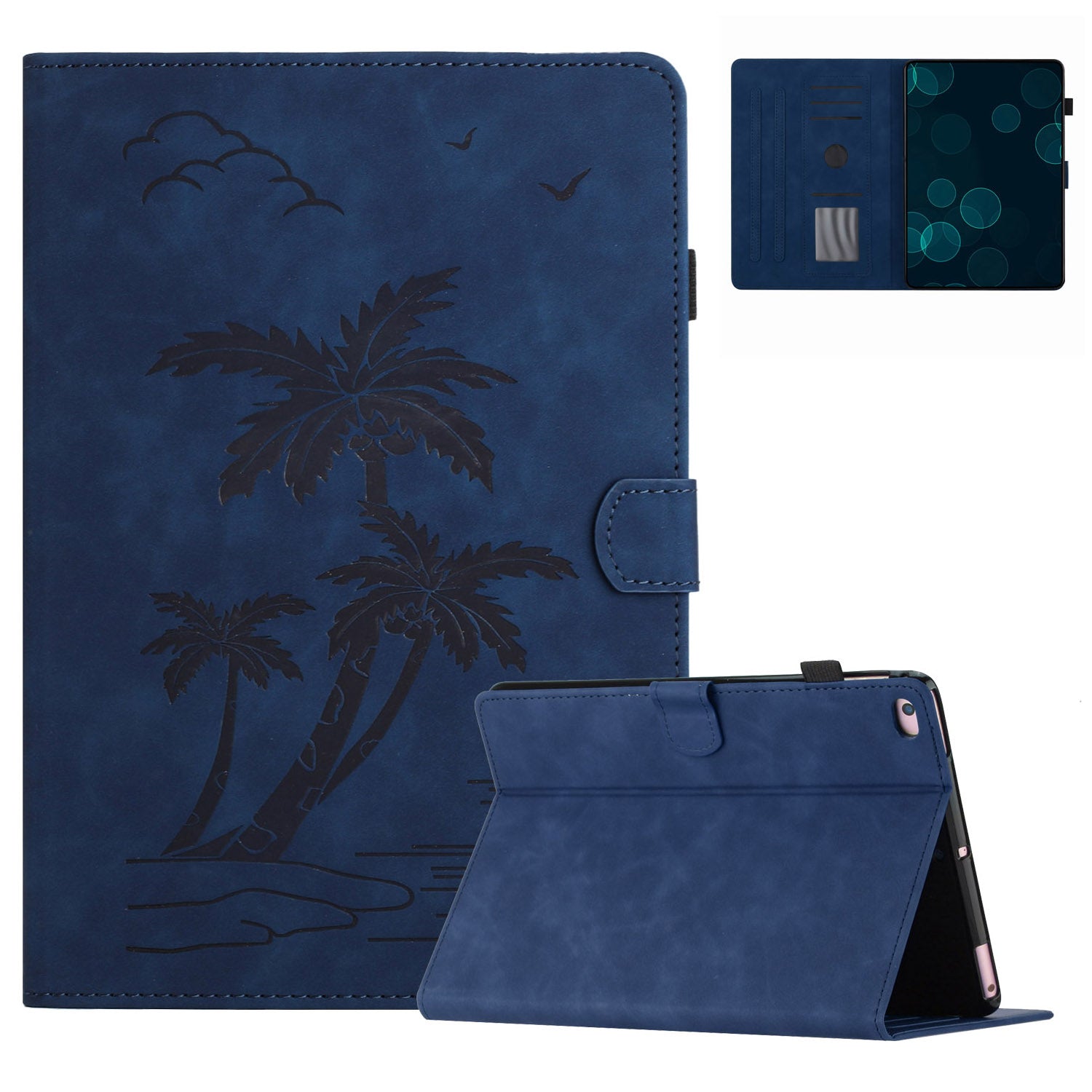 For iPad Air (2013) / Air 2 / iPad 9.7-inch (2017) / (2018) Case Card Slots Stand Leather Tablet Cover