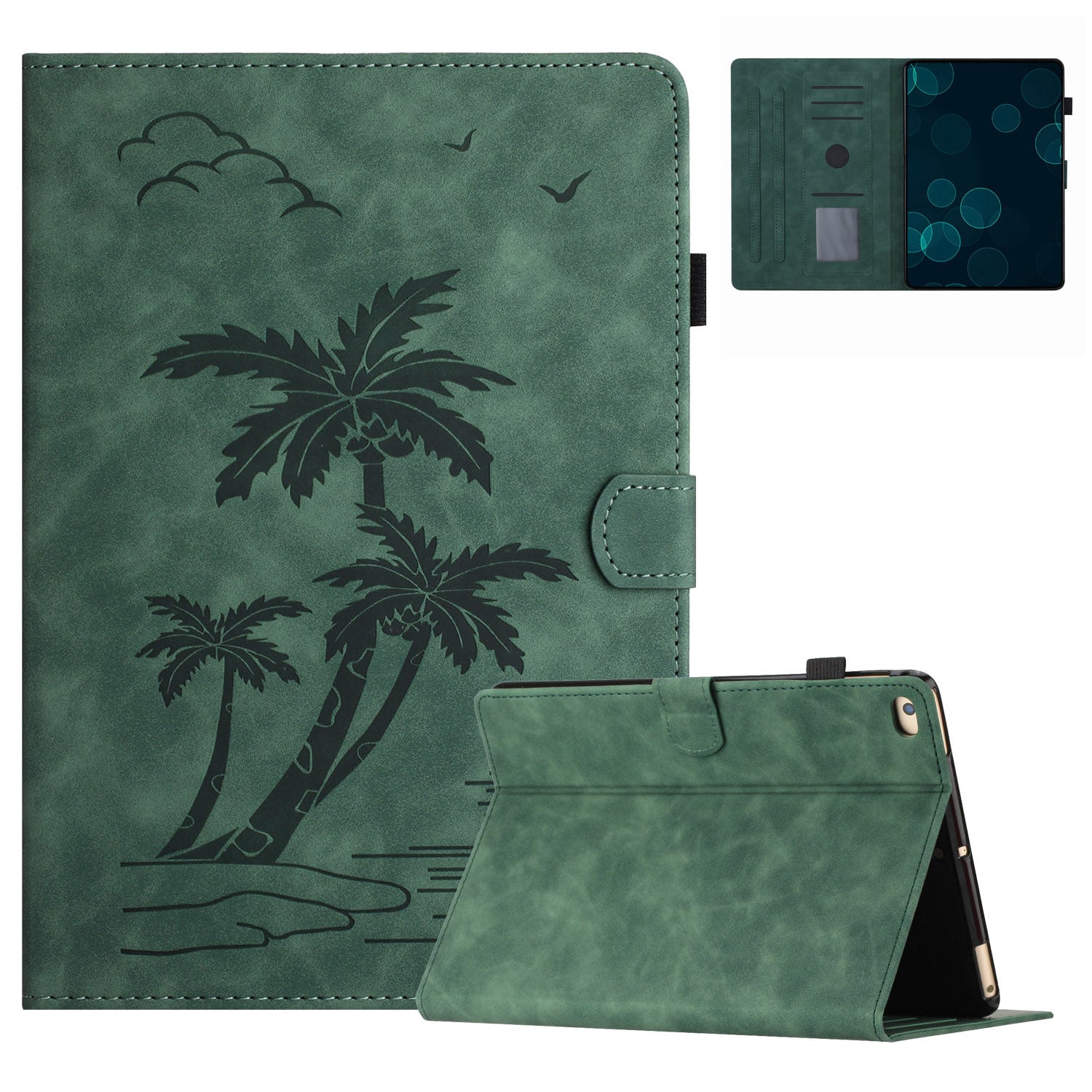 For iPad Air (2013) / Air 2 / iPad 9.7-inch (2017) / (2018) Case Card Slots Stand Leather Tablet Cover
