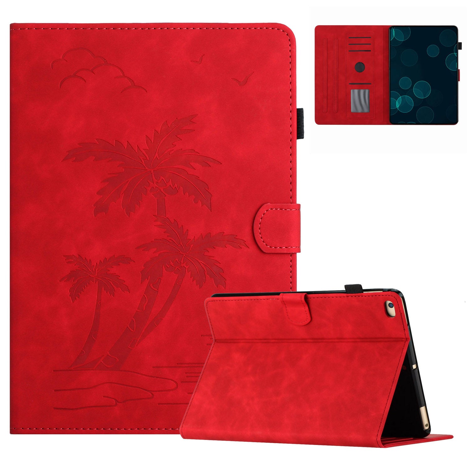 For iPad Air (2013) / Air 2 / iPad 9.7-inch (2017) / (2018) Case Card Slots Stand Leather Tablet Cover