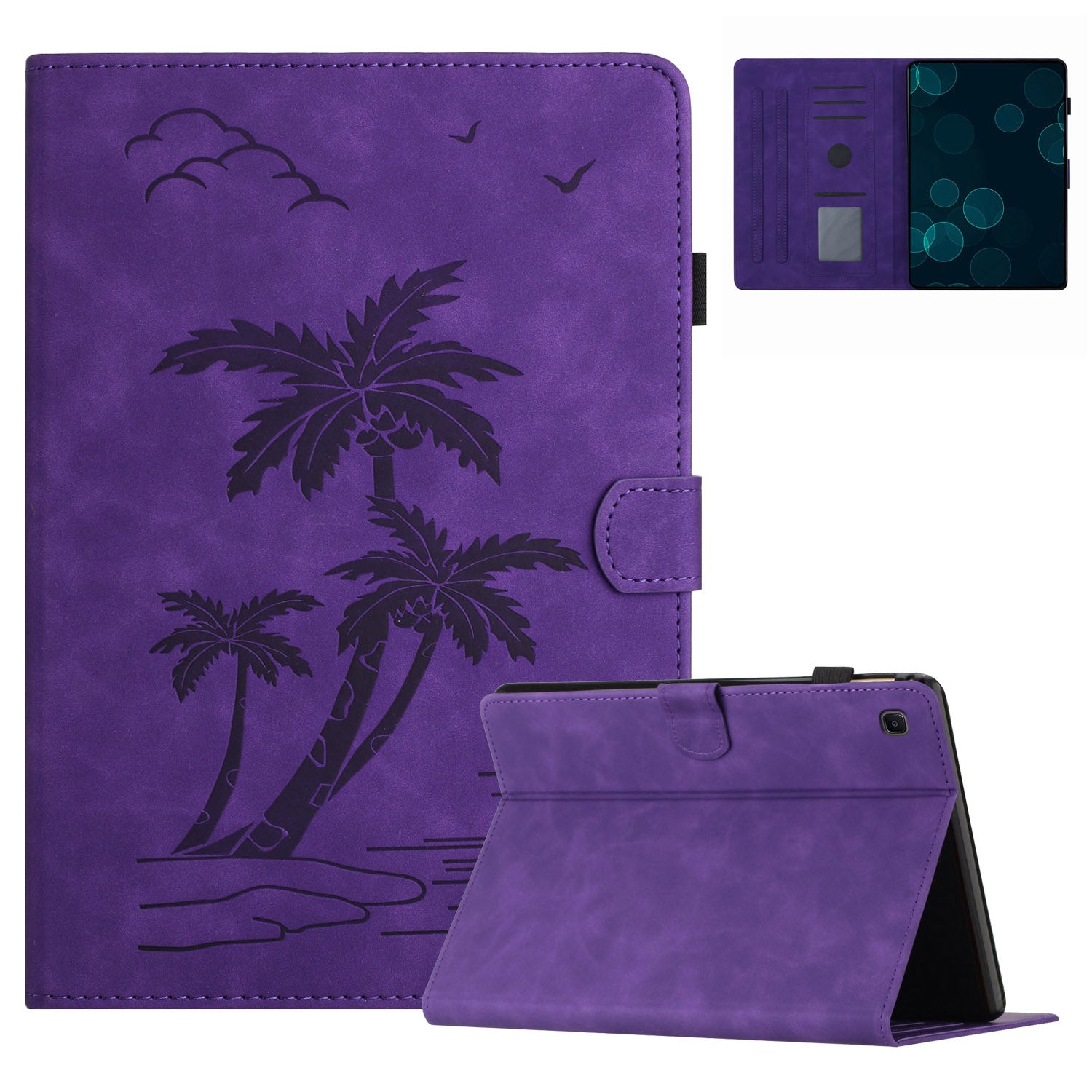 For Samsung Galaxy Tab S6 Lite (2022) P613 / P619 / Tab S6 Lite (2024) / Tab S6 Lite (2020) P610 / 615 Case Imprinted Leather Tablet Cover