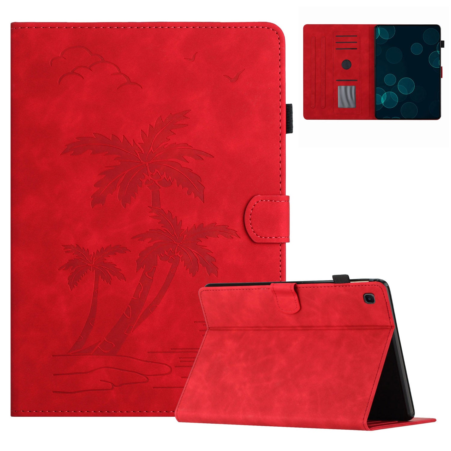 For Samsung Galaxy Tab S6 Lite (2022) P613 / P619 / Tab S6 Lite (2024) / Tab S6 Lite (2020) P610 / 615 Case Imprinted Leather Tablet Cover