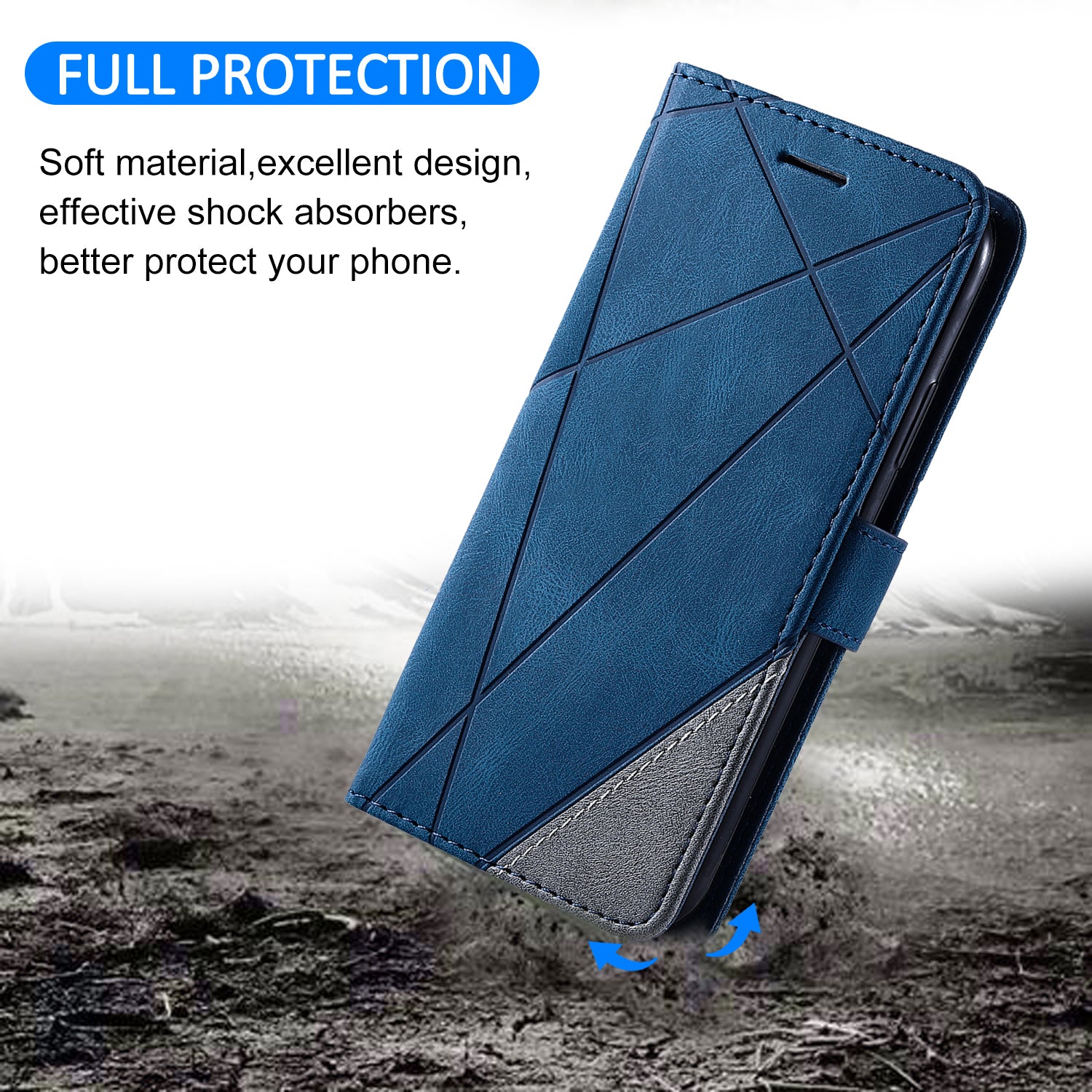 For Samsung Galaxy A33 5G Wallet Case PU Leather Phone Back Cover Lines Imprinted