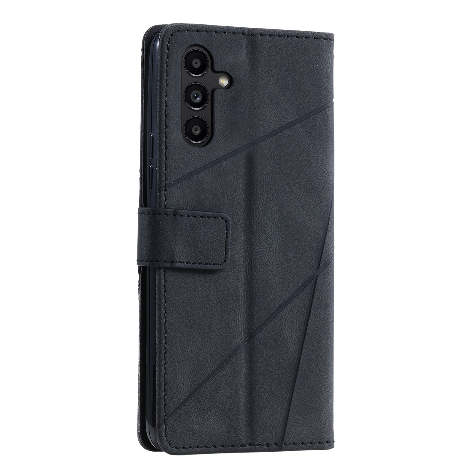 For Samsung Galaxy A34 5G Phone Case Anti-Scratch PU Leather Wallet Phone Stand Cover