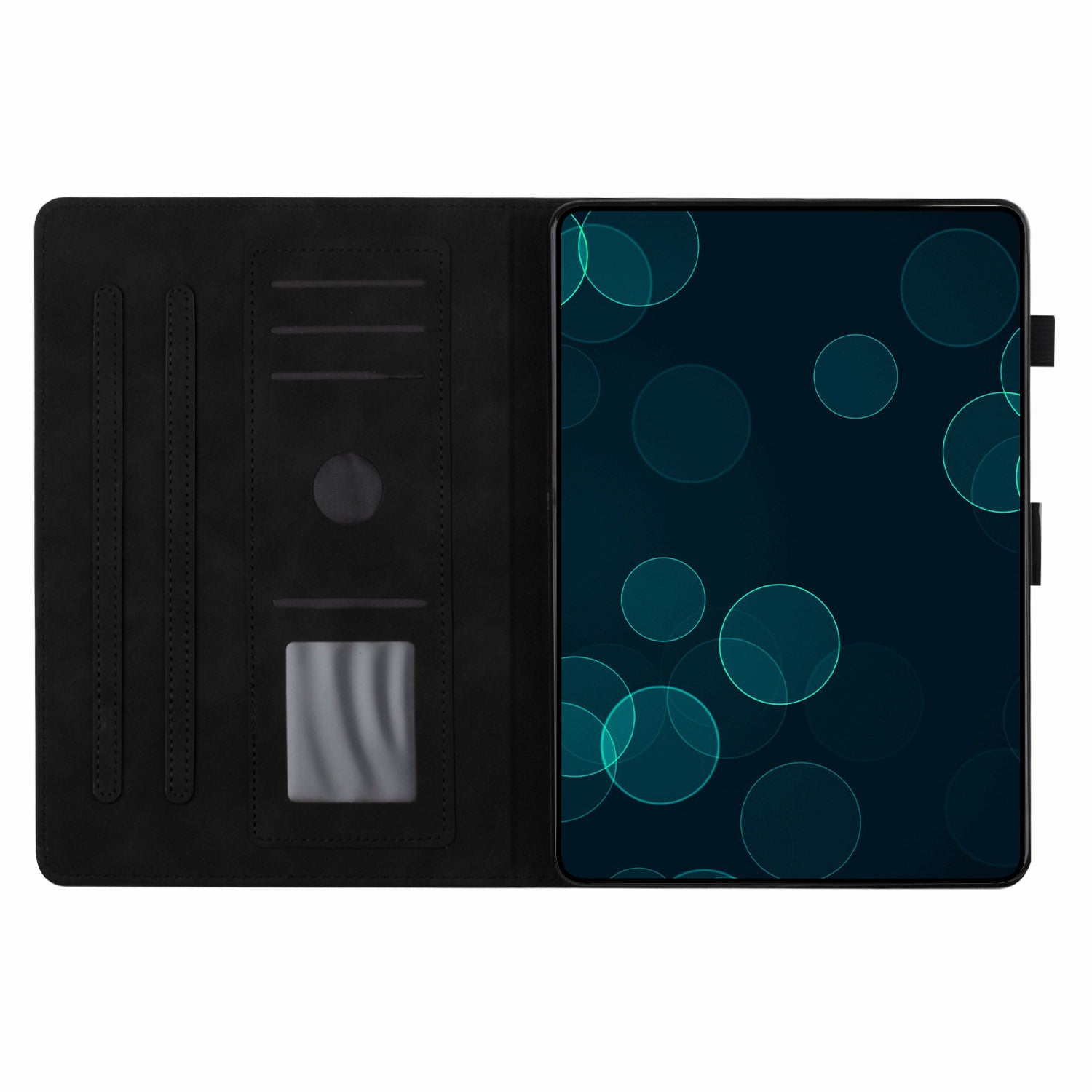 For Xiaomi Redmi Pad SE Tablet Case Card Slots Leather Cover Coconut Tree Pattern