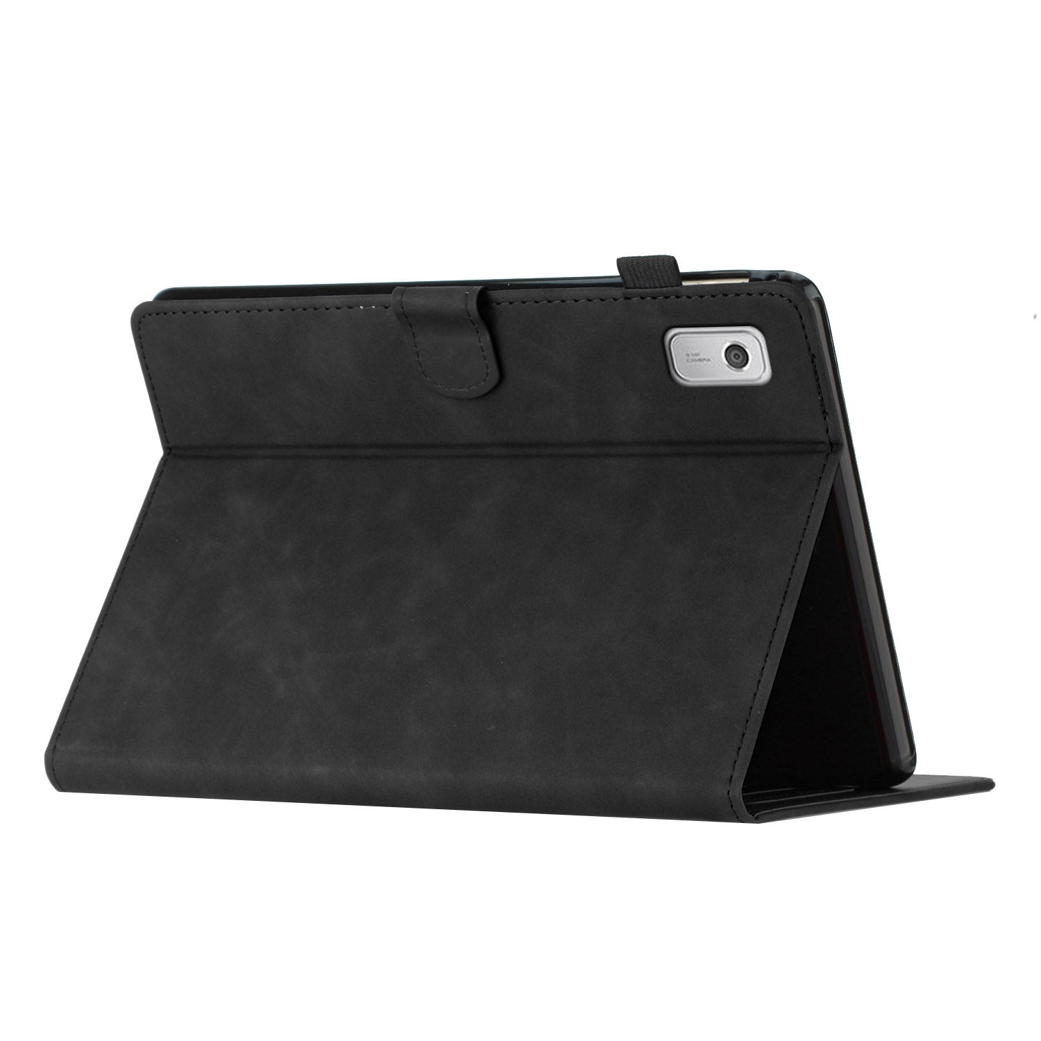 For Lenovo Tab M9 TB-310FU Case Card Slots PU Leather Coconut Tree Imprinted Tablet Cover Auto Wake / Sleep
