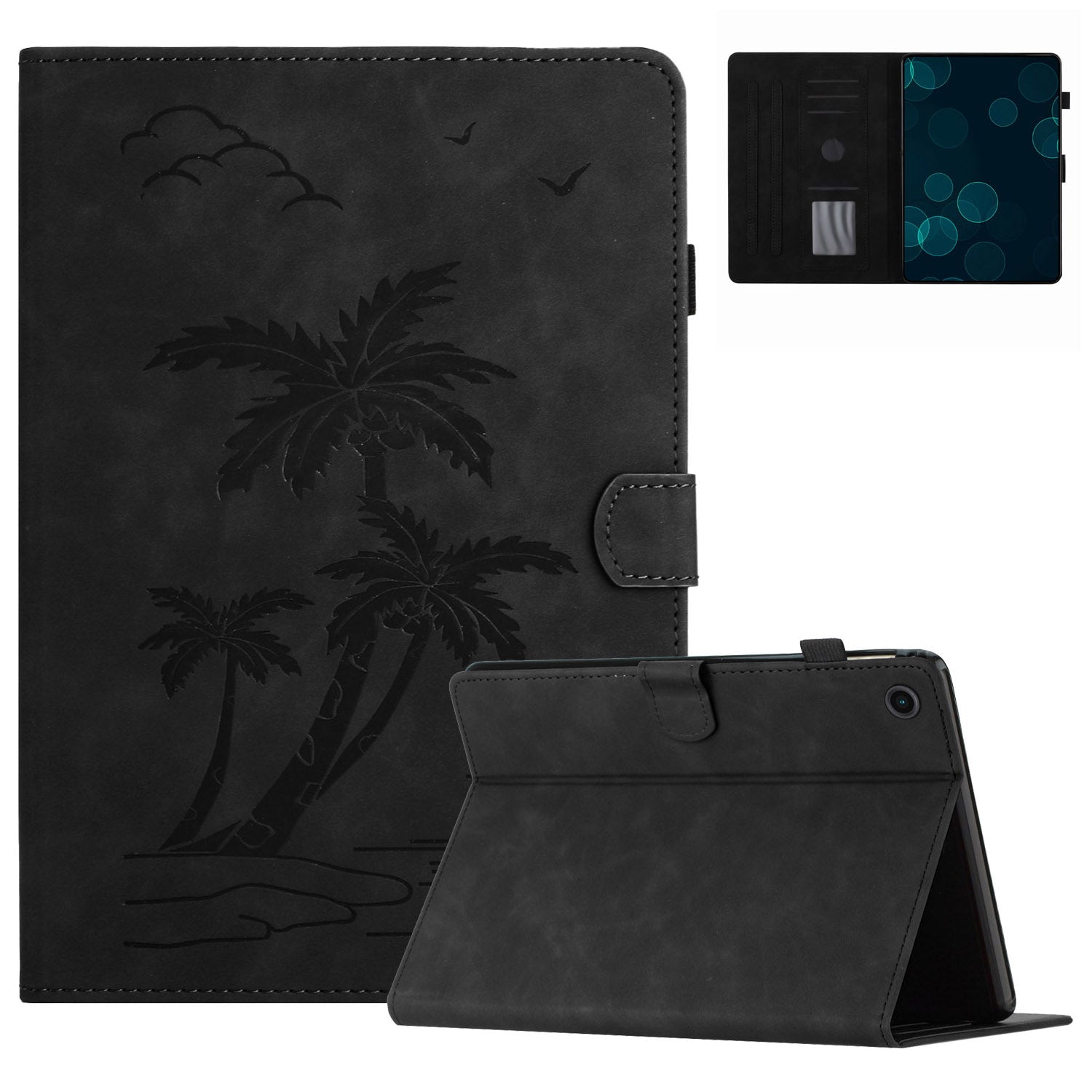 For Lenovo Tab M10 (Gen 3) Case Auto Sleep / Wake PU Leather Coconut Tree Pattern Tablet Cover
