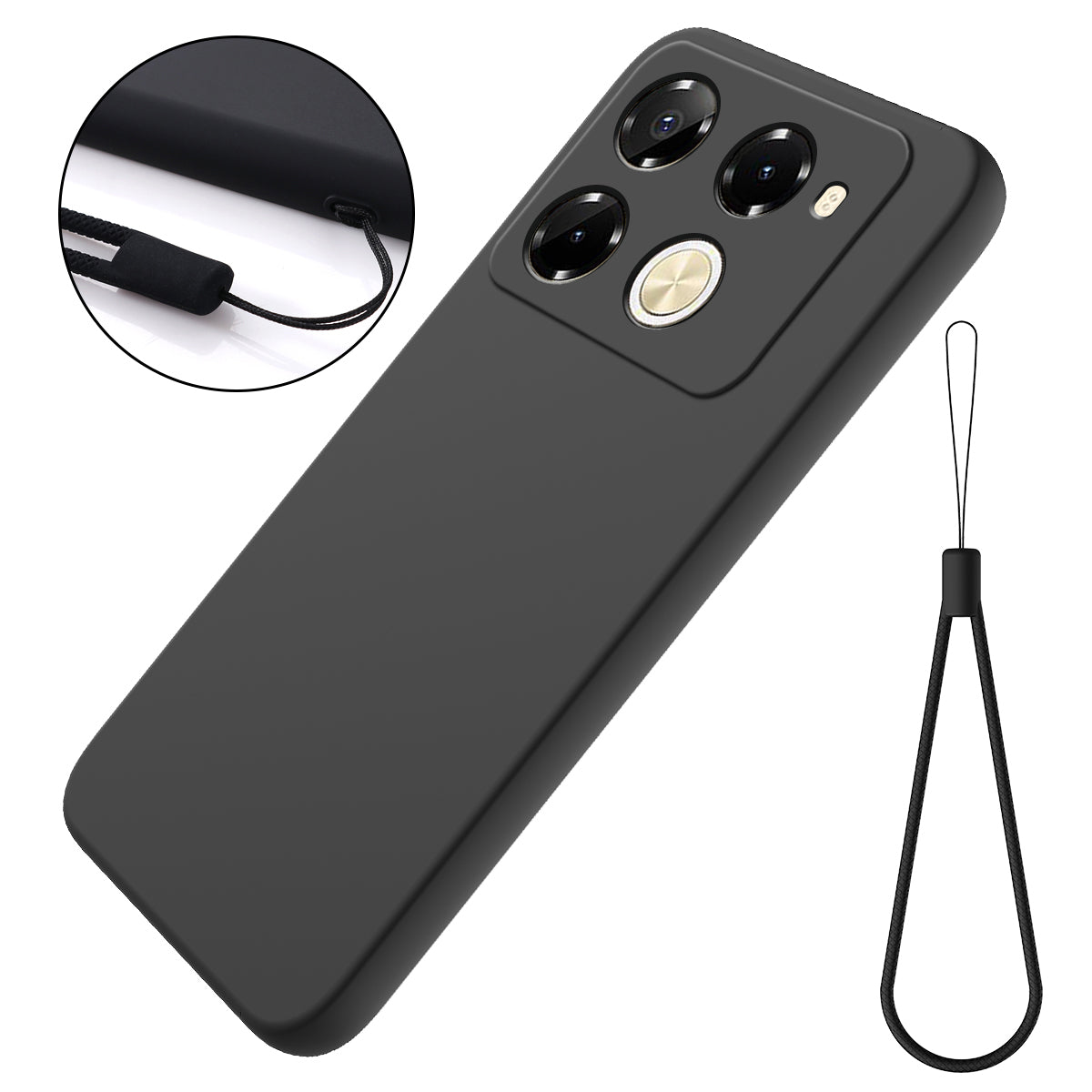 For Transsion Infinix Note 40 Pro 5G / Infinix Note 40 Pro+ Case Soft Ultra Slim Liquid Silicone Phone Cover