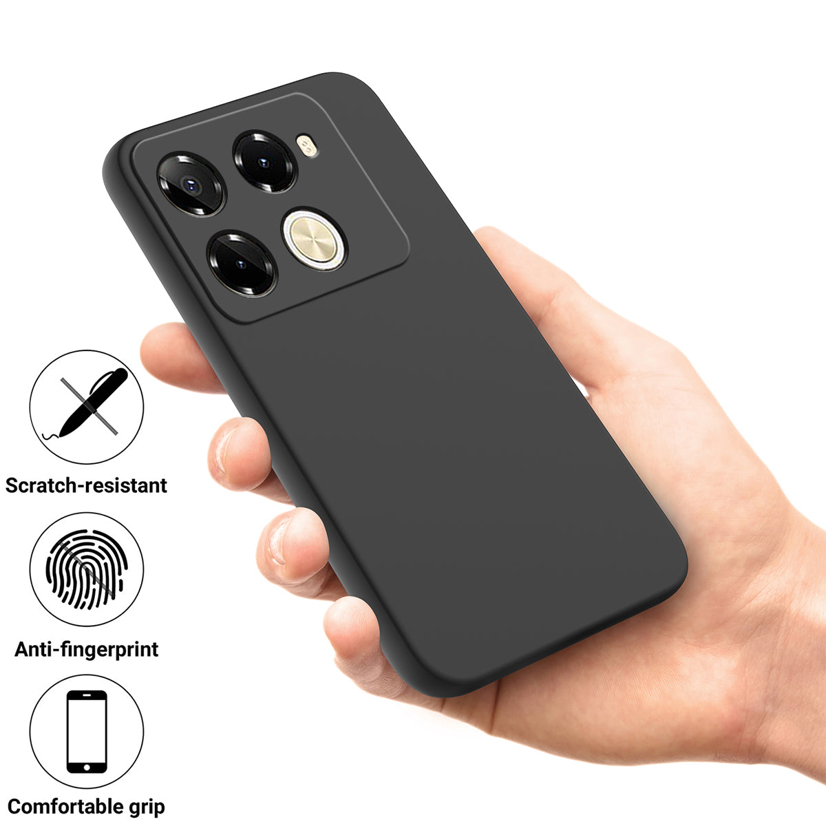 For Transsion Infinix Note 40 Pro 5G / Infinix Note 40 Pro+ Case Soft Ultra Slim Liquid Silicone Phone Cover