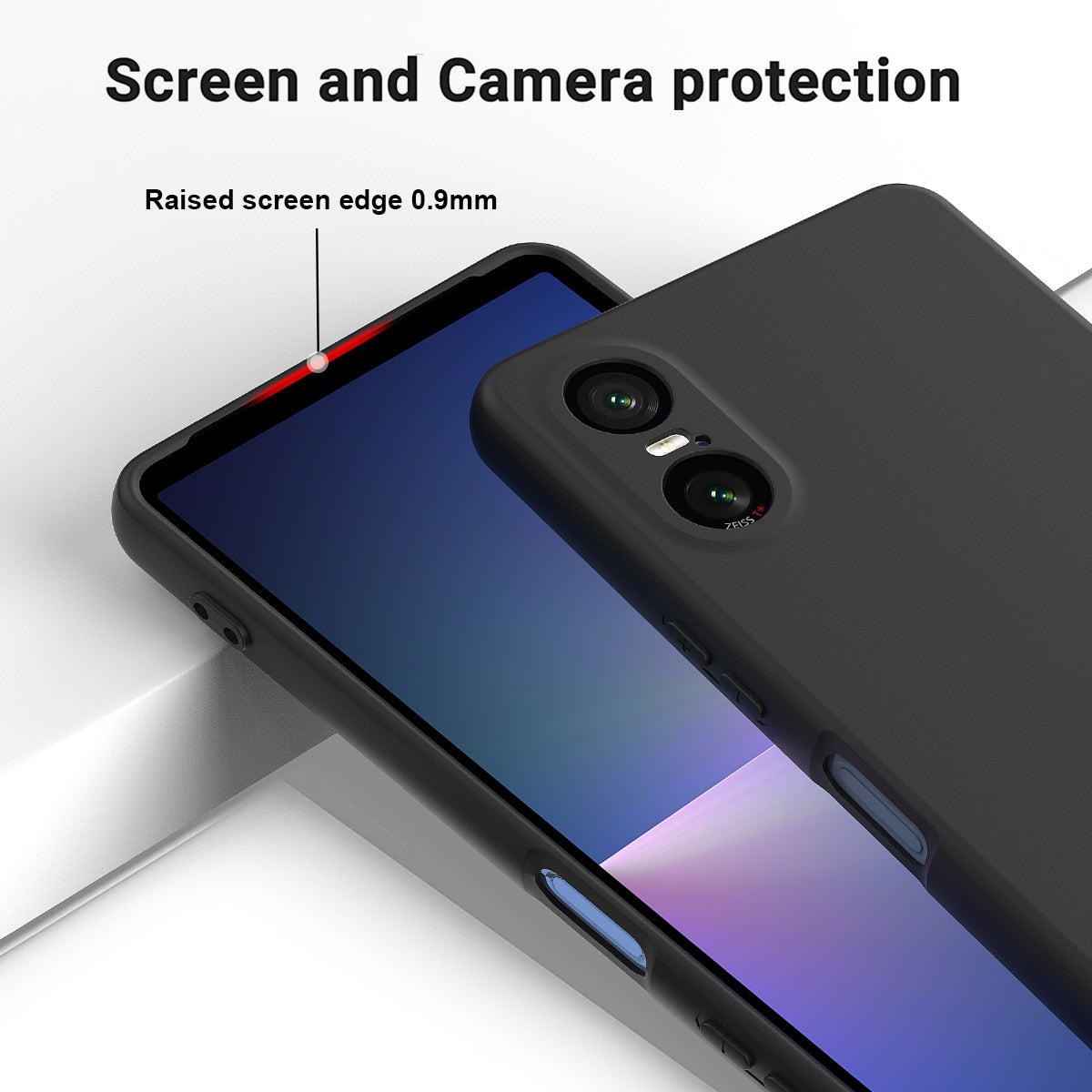 For Sony Xperia 5 VI Protective Case Liquid Silicone Drop-resistant Phone Cover with Hand Strap
