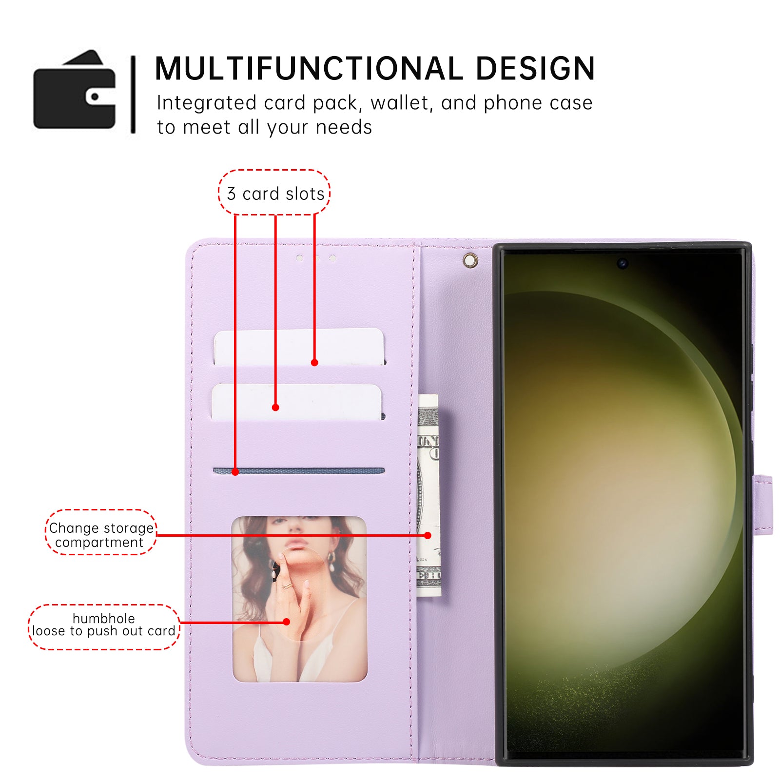 R20 for Samsung Galaxy S22 Ultra 5G Case Folio Stand Splicing Rhombus Phone Cover