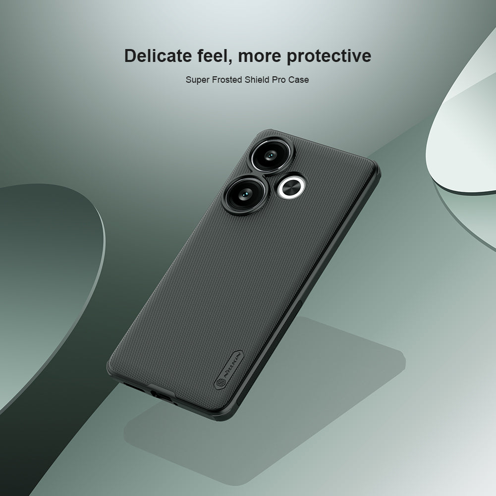 NILLKIN Super Frosted Shield Pro for Xiaomi Redmi Turbo 3 5G Case PC+TPU Non-Slip Slim Phone Cover