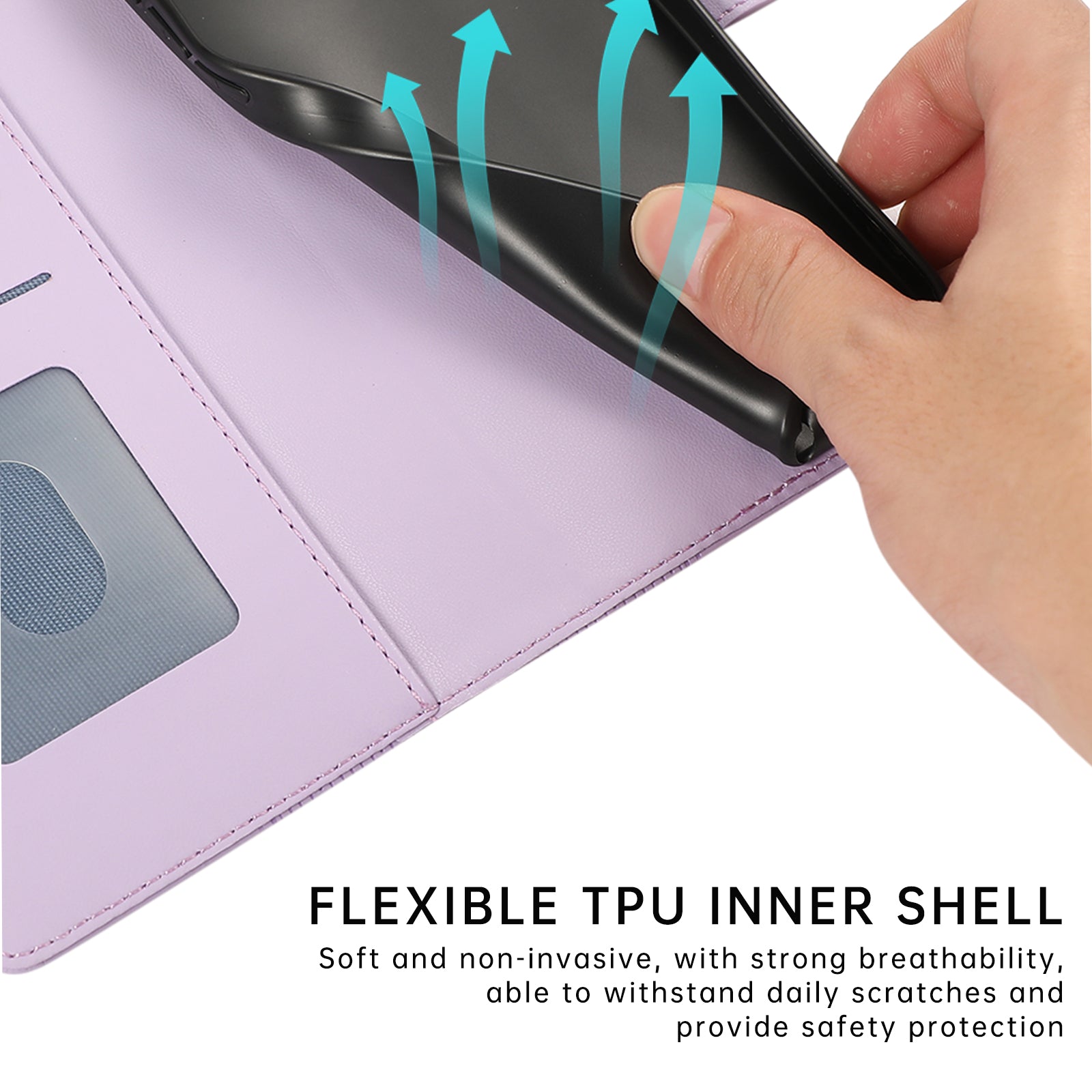 R20 for iPhone 13 Pro 6.1 inch Leather Case Splicing Rhombus Phone Cover with Card Holder