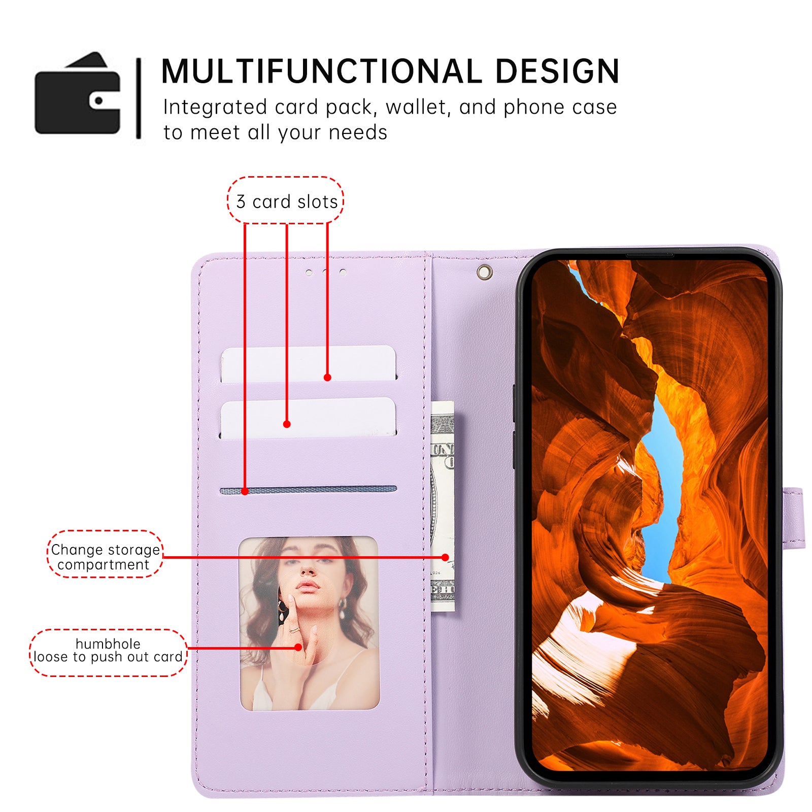 R20 for iPhone 14 Pro Max Case Splicing Imprinted Rhombus Anti-scratch Leather Phone Cover