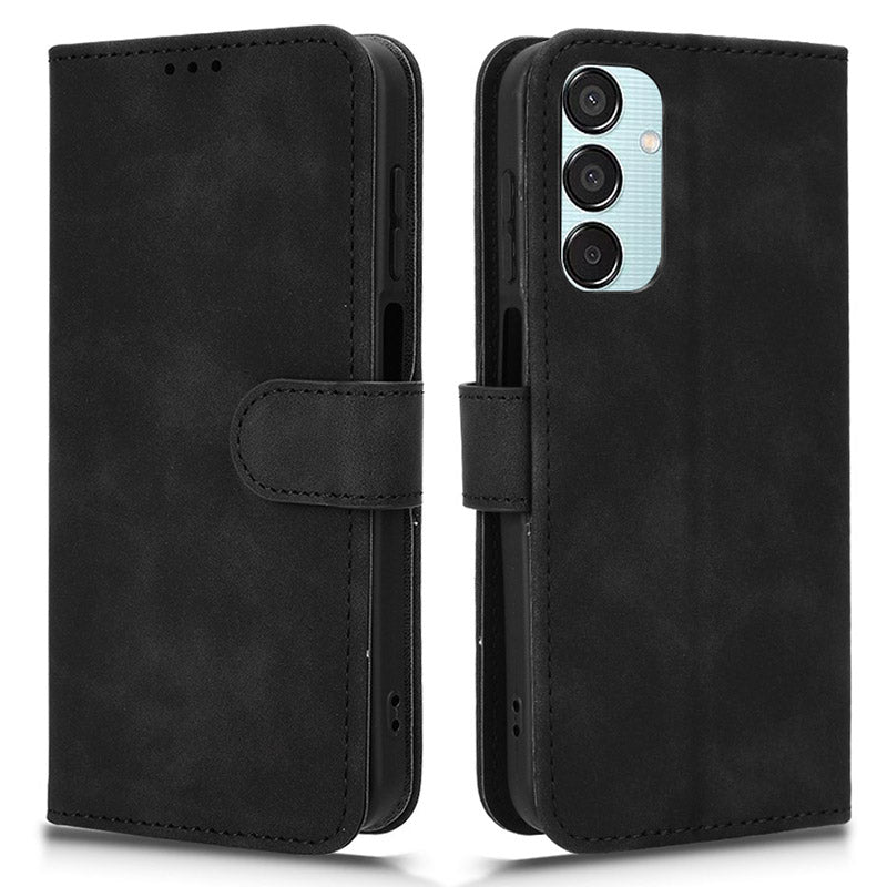 For Samsung Galaxy M15 5G Case Skin-Touch Leather Flip Stand Phone Cover