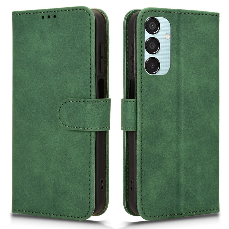 For Samsung Galaxy M15 5G Case Skin-Touch Leather Flip Stand Phone Cover