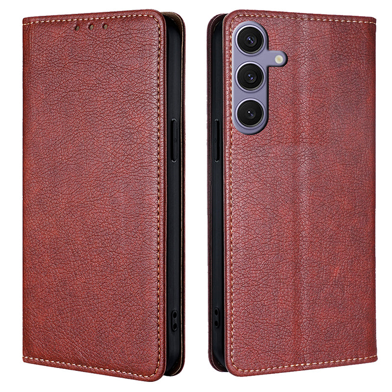 For Samsung Galaxy S24+ Case Card Slots PU Leather Magnetic Phone Cover