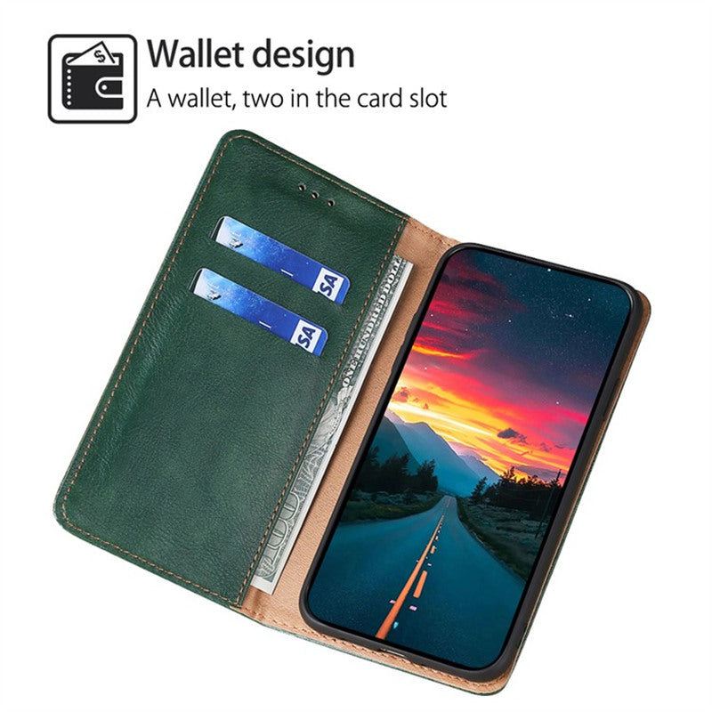 For Samsung Galaxy S24 Ultra Leather Case Magnetic Absorption Folio Stand Phone Cover