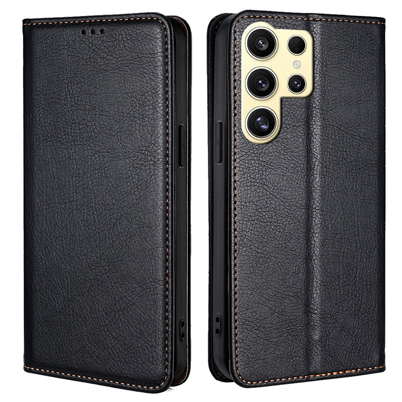 For Samsung Galaxy S24 Ultra Leather Case Magnetic Absorption Folio Stand Phone Cover