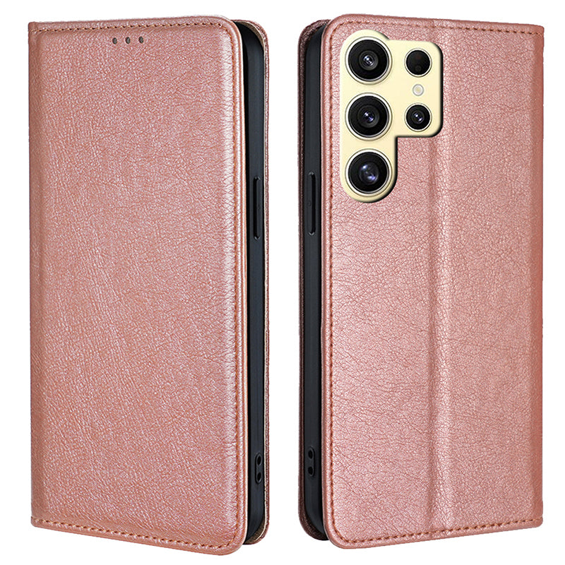 For Samsung Galaxy S24 Ultra Leather Case Magnetic Absorption Folio Stand Phone Cover