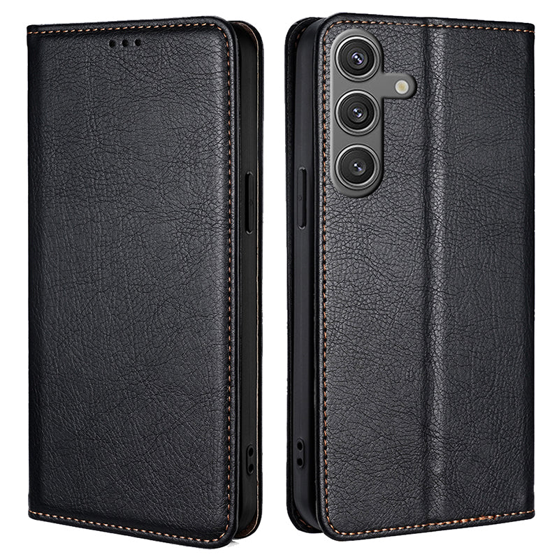 For Samsung Galaxy S24 Case Magnetic Absorption PU Leather Stand Folio Phone Cover