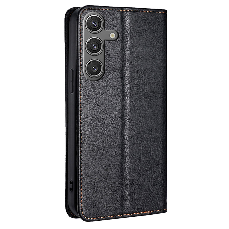 For Samsung Galaxy S24 Case Magnetic Absorption PU Leather Stand Folio Phone Cover