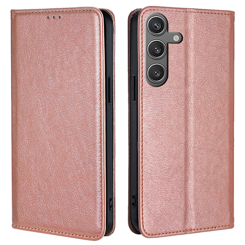 For Samsung Galaxy S24 Case Magnetic Absorption PU Leather Stand Folio Phone Cover
