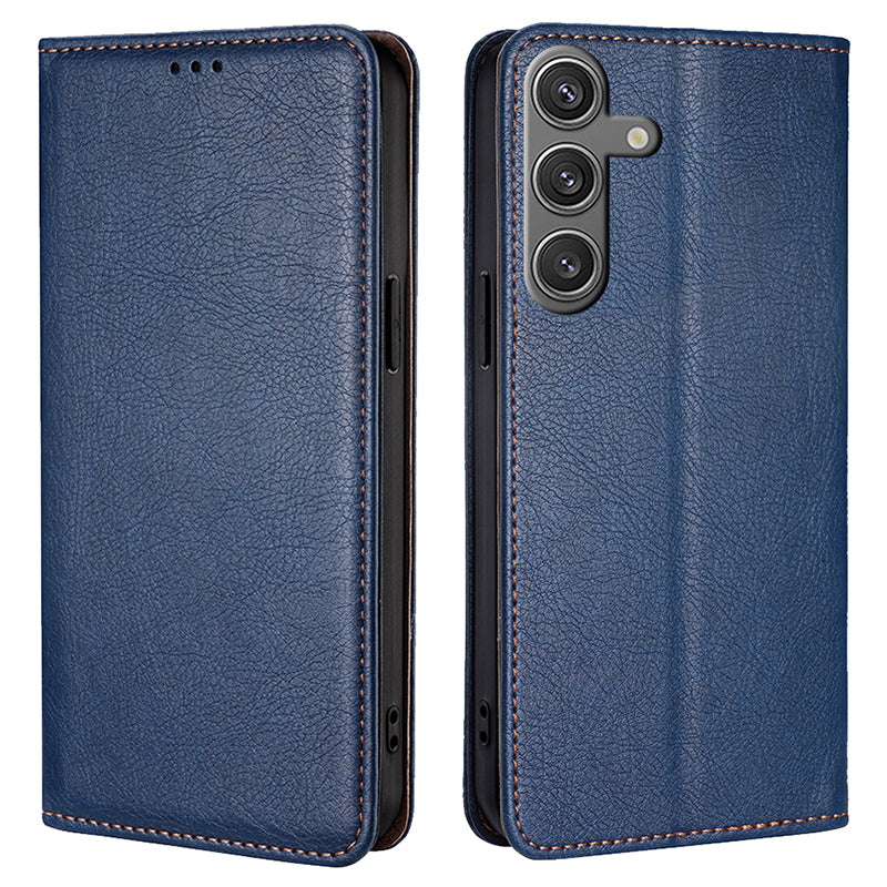 For Samsung Galaxy S24 Case Magnetic Absorption PU Leather Stand Folio Phone Cover