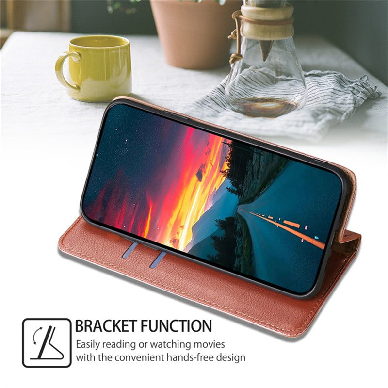 For Honor Magic6 Pro 5G Case Wallet PU Leather Phone Cover Magnetic Closing