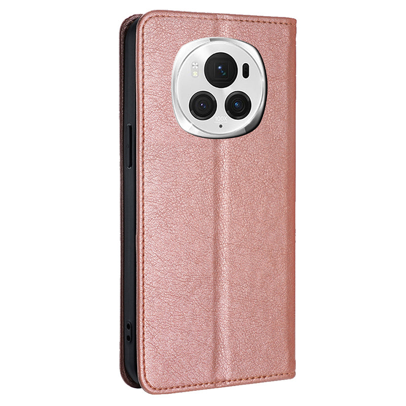 For Honor Magic6 Pro 5G Case Wallet PU Leather Phone Cover Magnetic Closing