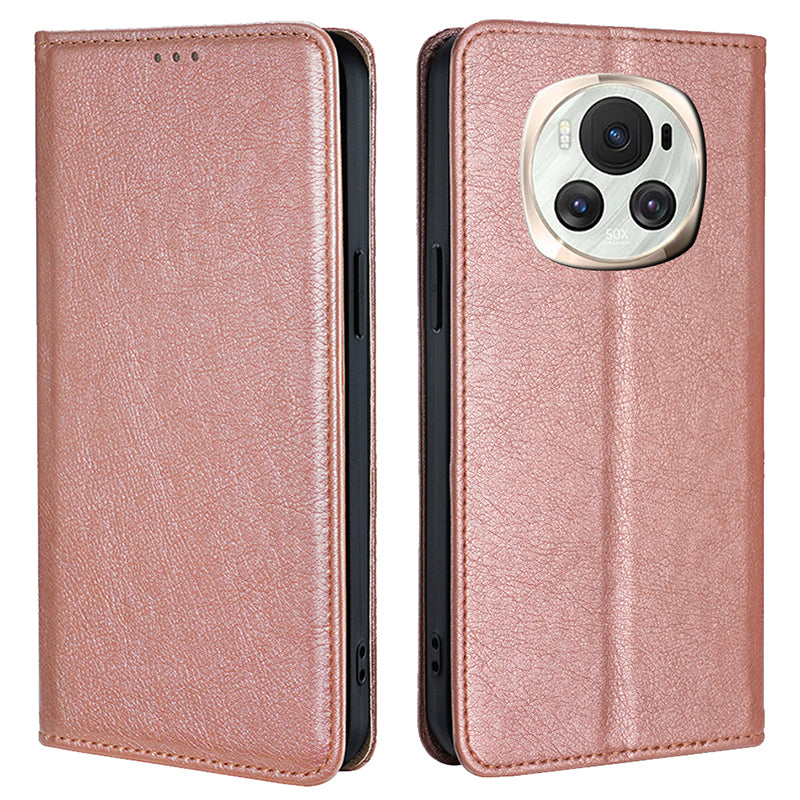 For Honor Magic6 5G Card Slots Case Anti-Dorp PU Leather Magnetic Phone Cover