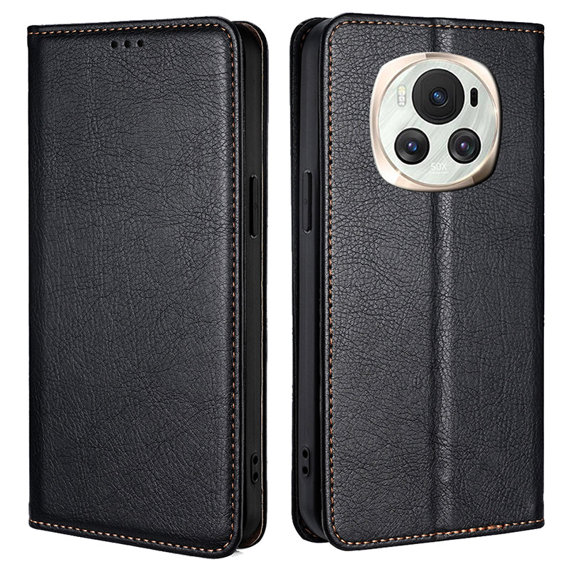 For Honor Magic6 5G Card Slots Case Anti-Dorp PU Leather Magnetic Phone Cover