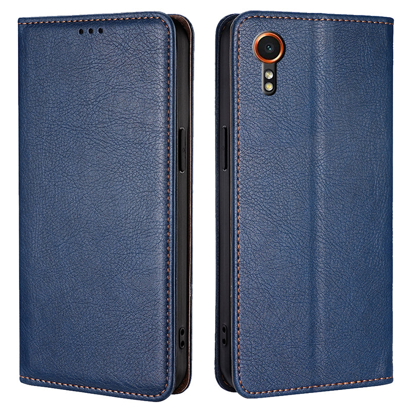 For Samsung Galaxy Xcover7 Magnetic Case Card Slots PU Leather Phone Cover