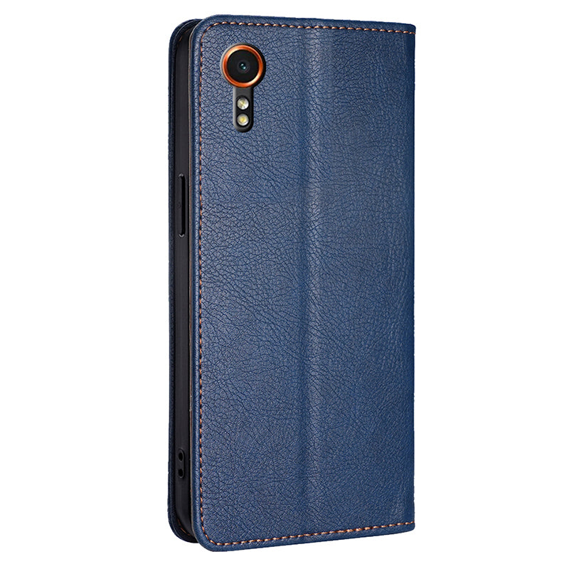 For Samsung Galaxy Xcover7 Magnetic Case Card Slots PU Leather Phone Cover