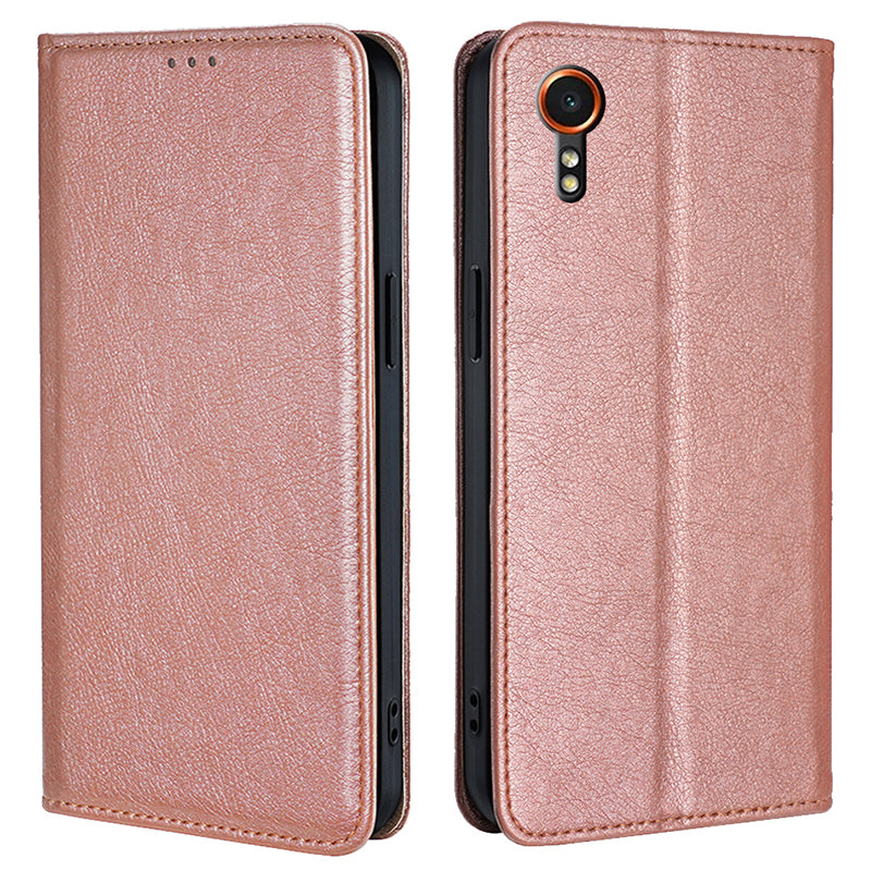 For Samsung Galaxy Xcover7 Magnetic Case Card Slots PU Leather Phone Cover