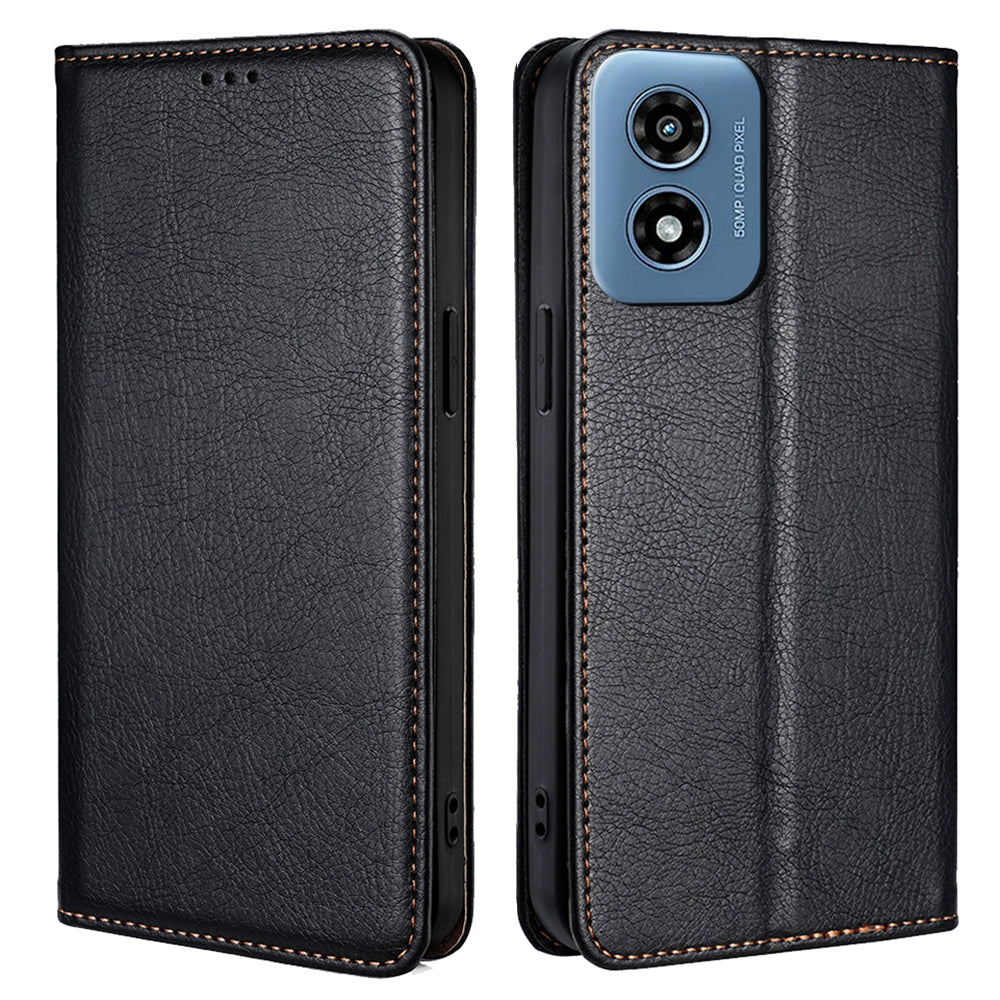 For Motorola Moto G Play (2024) 4G Case Wallet Leather Phone Cover Magnetic Closing