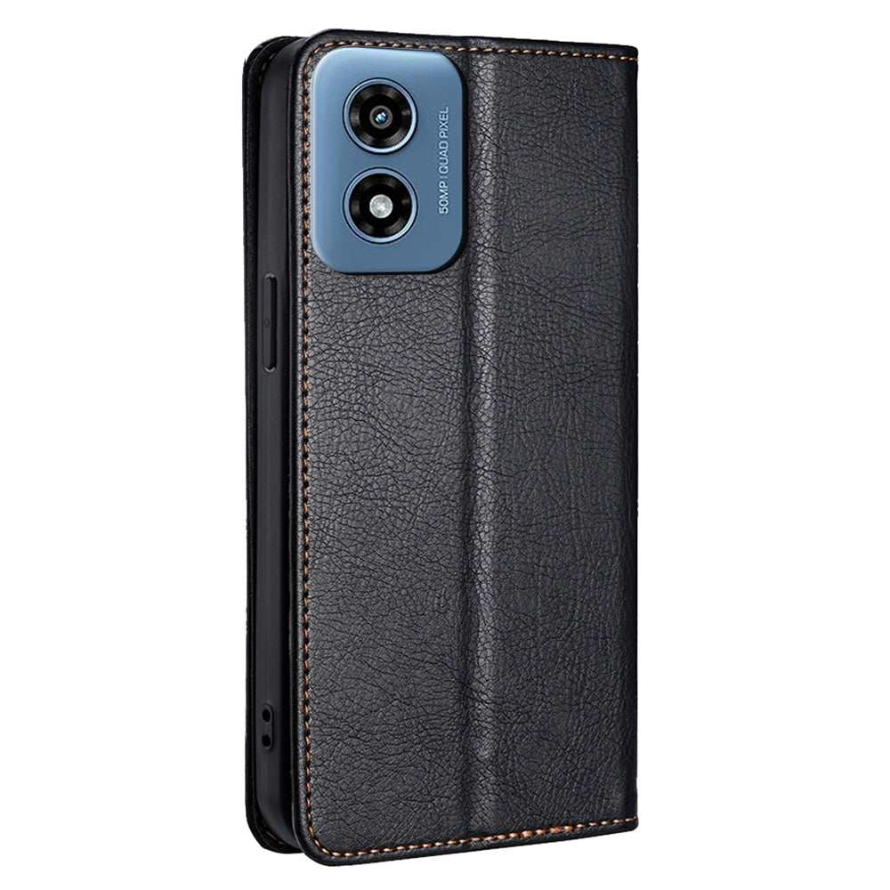 For Motorola Moto G Play (2024) 4G Case Wallet Leather Phone Cover Magnetic Closing