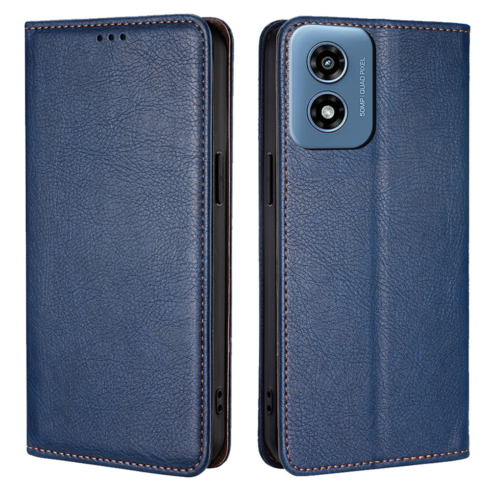 For Motorola Moto G Play (2024) 4G Case Wallet Leather Phone Cover Magnetic Closing