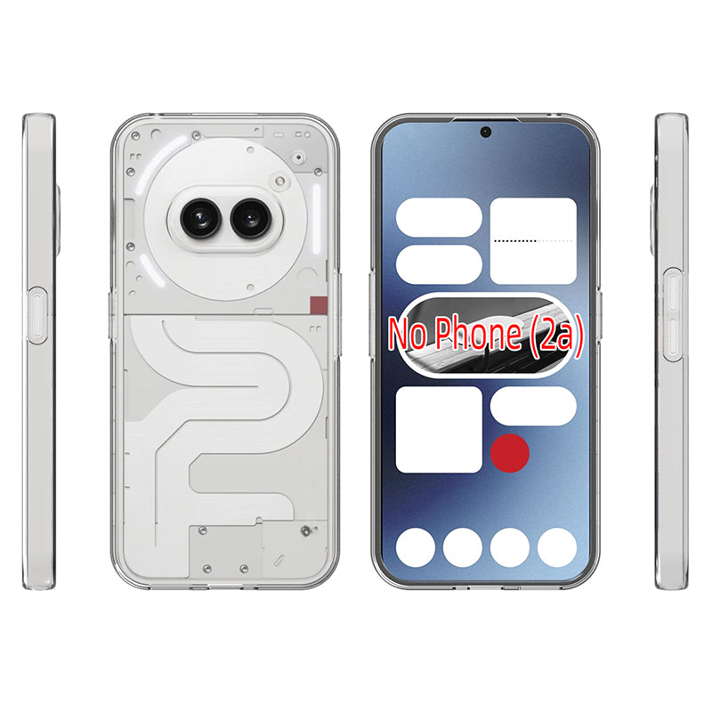 10Pcs / Pack For Nothing Phone (2a) Case Watermark-Free Anti-scratch Clear TPU Phone Cover