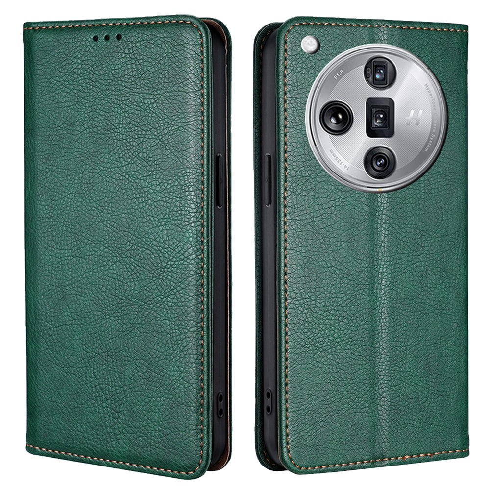 For Oppo Find X7 Ultra Wallet Case PU Leather Magnetic Closing Phone Cover